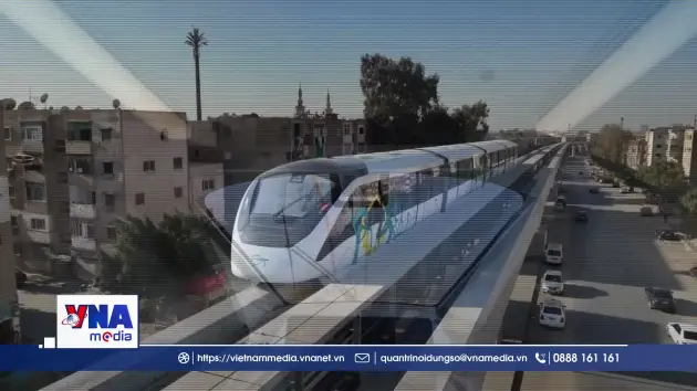 Ai Cập chính thức vận hành tuyến đường sắt một ray đầu tiên