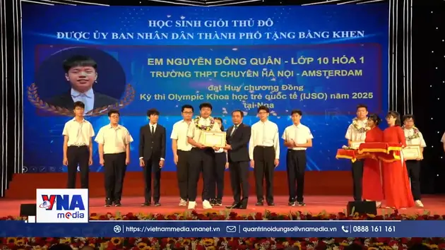 Hà Nội tuyên dương học sinh giỏi tiêu biểu