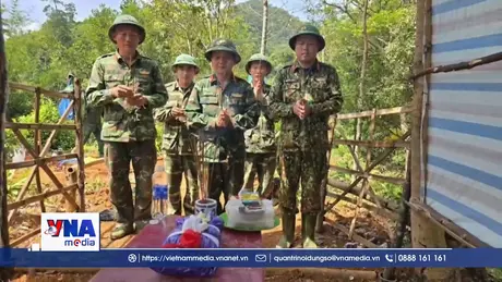 Phát hiện thêm hài cốt liệt sĩ tại khu vực rừng Cha Lỳ, tỉnh Quảng Trị