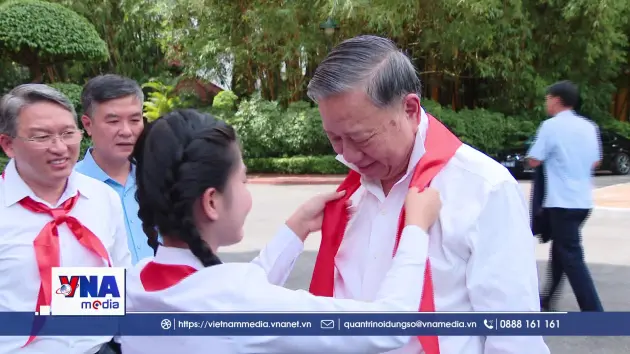 Tổng Bí thư, Chủ tịch nước Tô Lâm gặp mặt 85 đội viên tiêu biểu toàn quốc