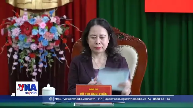 Phó Chủ tịch nước Võ Thị Ánh Xuân thăm Bộ đội Biên phòng tại  An Giang