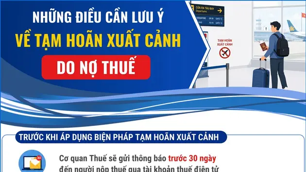 Những điều cần lưu ý về tạm hoãn xuất cảnh do nợ thuế
