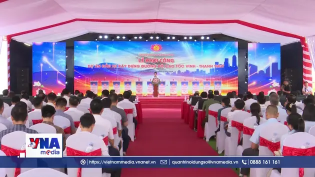 Khởi công dự án đường cao tốc Vinh - Thanh Thuỷ