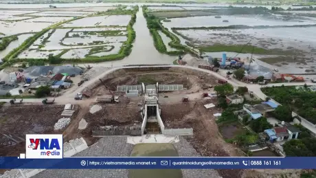 Ninh Bình đẩy nhanh tiến độ xây dựng công trình phòng chống thiên tai