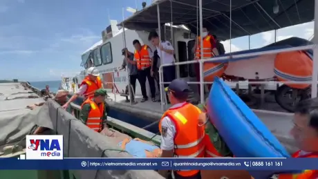 Bộ đội Biên phòng Quảng Trị hỗ trợ cấp cứu thuyền trưởng tàu hàng