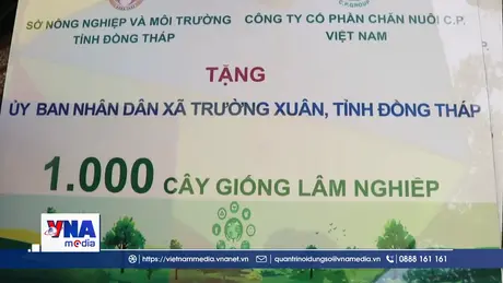 Lễ phát động trồng cây tại Đồng Tháp