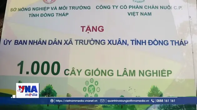 Lễ phát động trồng cây tại Đồng Tháp