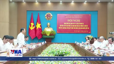 Đoàn kiểm tra, giám sát số 15 của Bộ Chính trị làm việc tại Phú Thọ