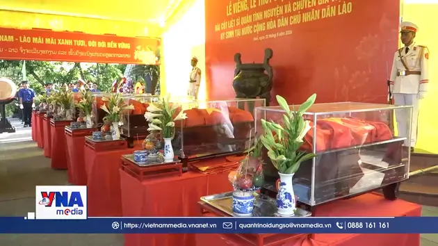 Phó Chủ tịch Quốc hội Nguyễn Thị Thanh dự Lễ an táng hài cốt liệt sĩ