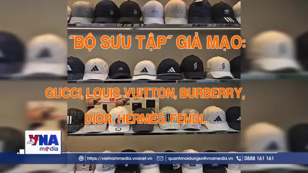 Phát hiện lượng lớn sản phẩm thời trang nghi giả nhãn hiệu