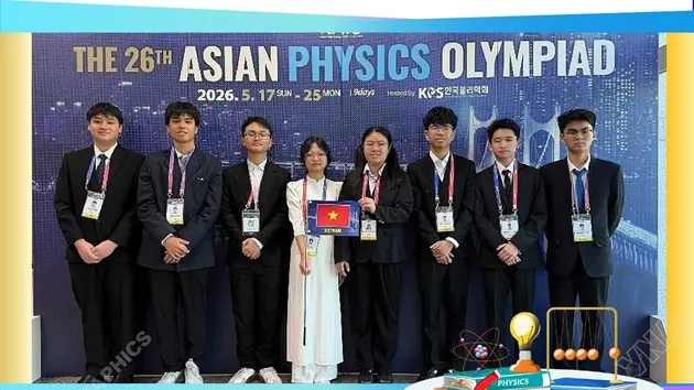 Học sinh Việt Nam vào top 8 Olympic Vật lý châu Á
