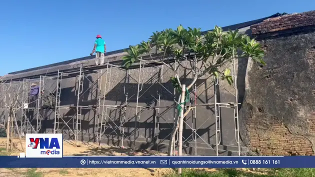 Phục hồi tường Hoàng Thành Huế tương đồng với nguyên bản