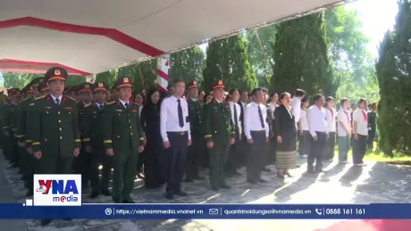 Truy điệu và an táng hài cốt liệt sĩ Quân tình nguyện, chuyên gia Việt Nam