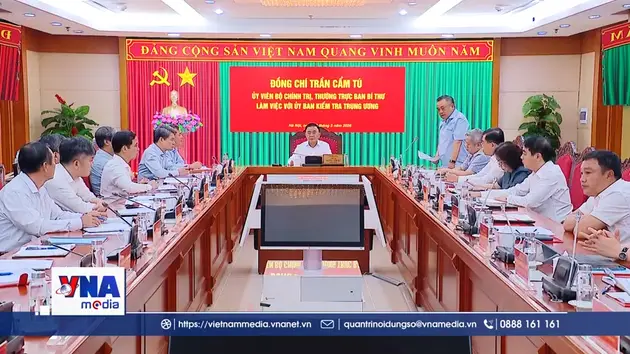 Thường trực Ban Bí thư Trần Cẩm Tú làm việc với Ủy ban Kiểm tra Trung ương