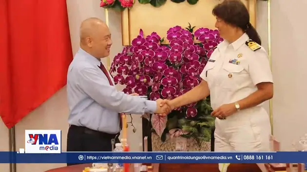 Chủ tịch UBND Hải Phòng tiếp phái đoàn Tàu Hải quân Hoàng gia Hà Lan