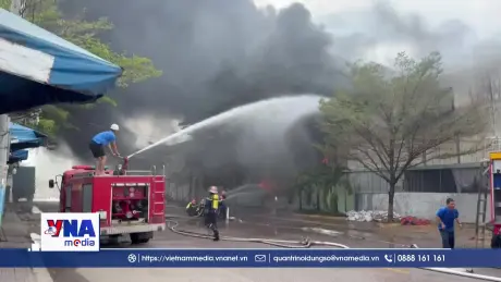 Gia Lai: Kịp thời dập tắt đám cháy kho chứa xe điện
