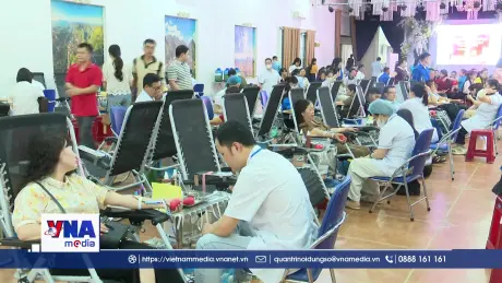 Lan toả phong trào hiến máu cứu người ở vùng biên