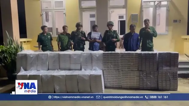 Tây Ninh: Bắt giữ ô tô vận chuyển số lượng lớn thuốc lá nhập lậu