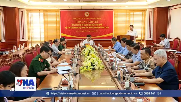 Đại hội đại biểu toàn quốc Hội Cựu chiến binh Việt Nam diễn ra từ 15-17/6