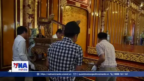 Trưng bày trở lại “Ngai vua triều Nguyễn” trong Điện Thái Hòa