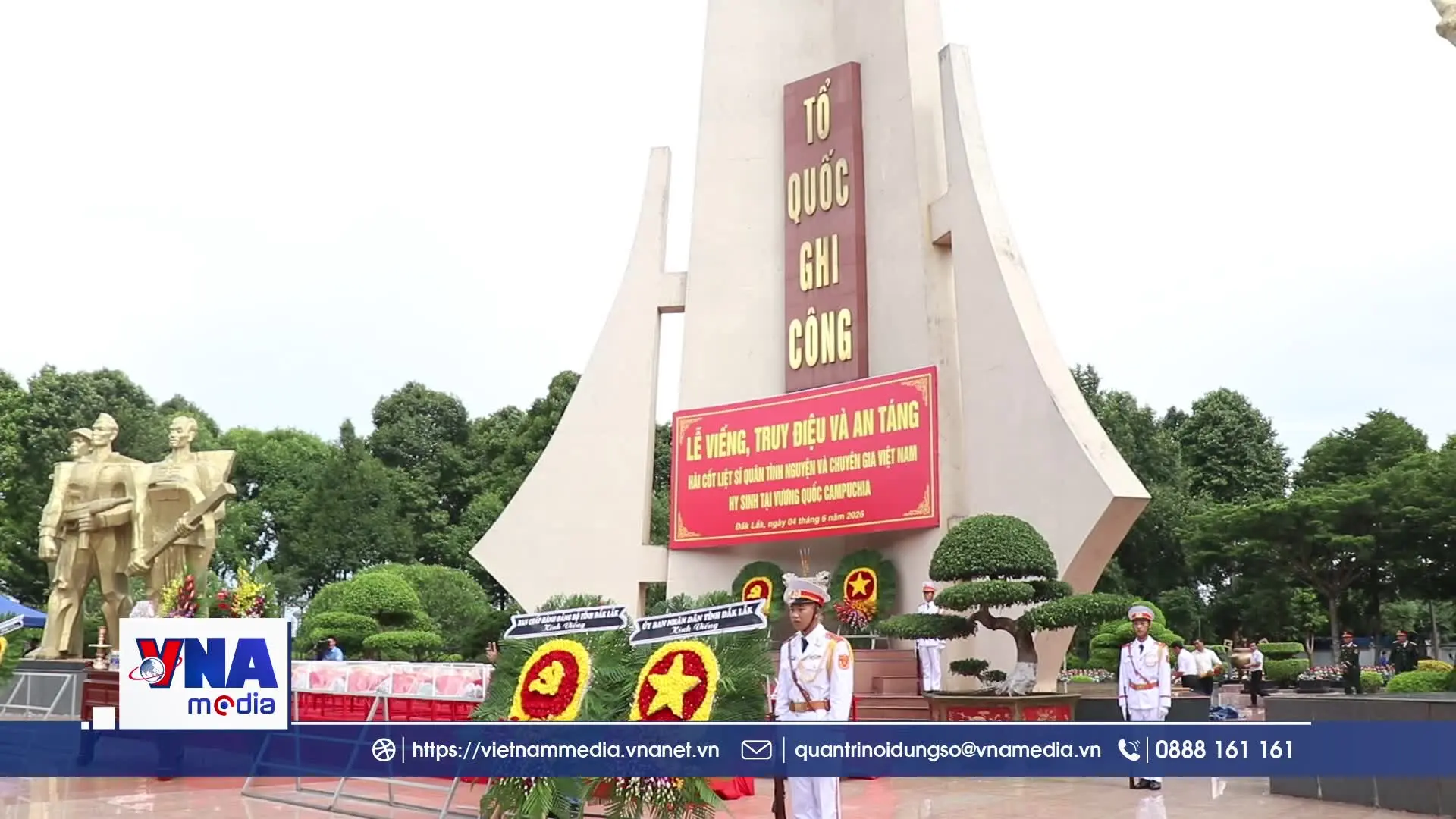 Đắk Lắk tổ chức truy điệu, an táng 27 hài cốt liệt sĩ