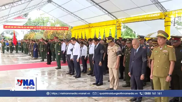 Truy điệu và an táng hài cốt 16 liệt sĩ quân tình nguyện