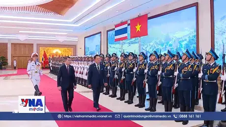 Thủ tướng Lê Minh Hưng chủ trì lễ đón Thủ tướng Thái Lan