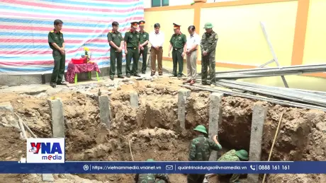 Quy tập được 4 hài cốt liệt sĩ tại phường Quảng Trị
