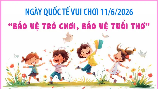 Ngày Quốc tế Vui chơi 11/6/2026: Bảo vệ trò chơi, bảo vệ tuổi thơ