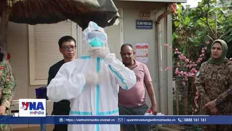Bệnh viện dã chiến Việt Nam diễn tập ứng phó dịch Ebola tại châu Phi