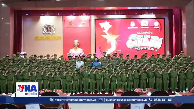 Mùa hè thú vị cùng “Học làm chiến sĩ Công an”