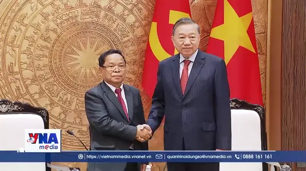 Tổng Bí thư, Chủ tịch nước Tô Lâm tiếp Phó Thủ tướng, Bộ trưởng Bộ Tư pháp Lào