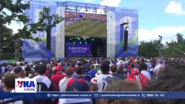 Fan Zone Philadelphia bùng nổ niềm vui