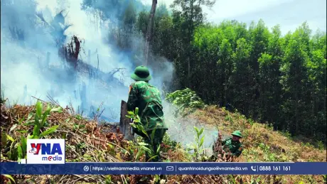 Quảng Trị kịp thời khống chế hai vụ cháy rừng
