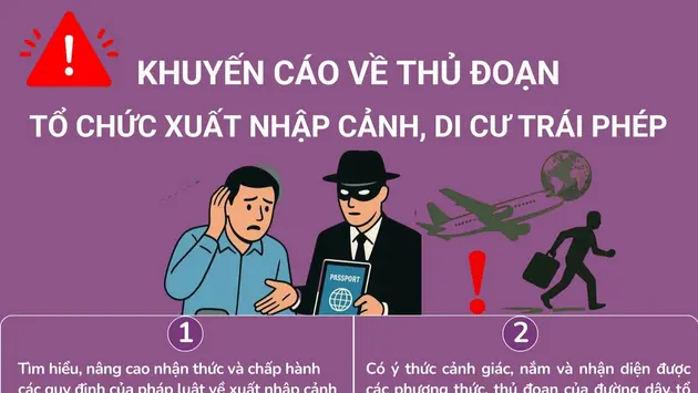 Khuyến cáo về thủ đoạn tổ chức xuất nhập cảnh, di cư trái phép