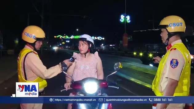 Tăng cường kiểm tra nồng độ cồn trên các tuyến đường trọng điểm