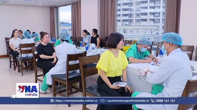 Khám răng miệng và mắt cho gia đình cán bộ, người lao động TTXVN