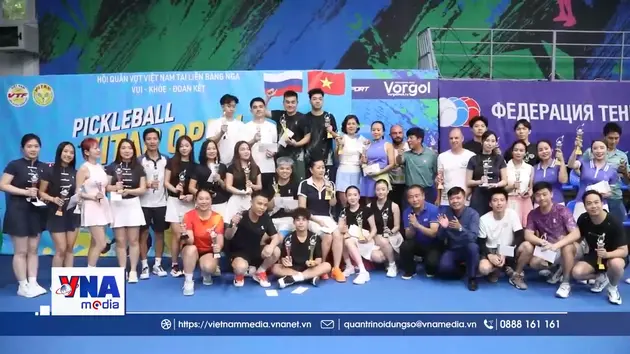 Pickleball lan tỏa tinh thần thể thao của người Việt tại Nga