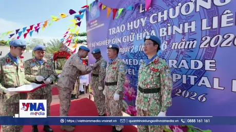 Bệnh viện Dã chiến 2.7 nhận Huy chương Gìn giữ hòa bình Liên Hợp Quốc