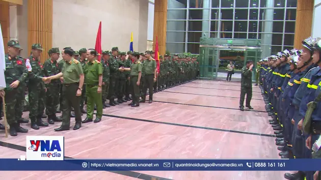 124 cán bộ chiến sĩ lực lượng vũ trang lên đường sang hỗ trợ Venezuela