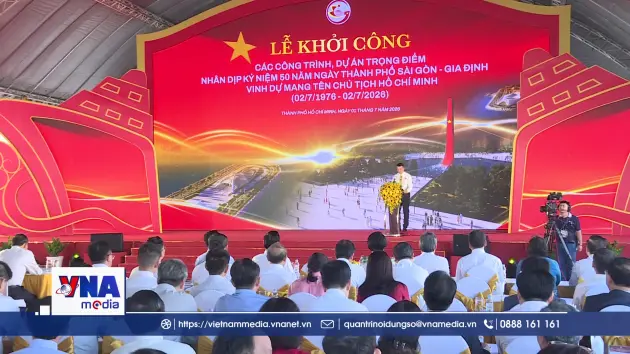 TP.HCM khởi công 8 công trình trọng điểm mừng 50 năm Thành phố mang tên Bác