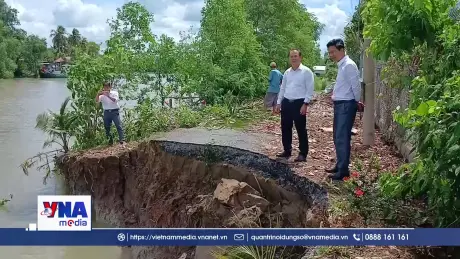 Đồng Tháp phê duyệt 3 dự án khẩn cấp khắc phục sạt lở