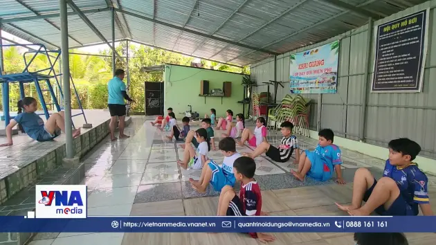 Vĩnh Long dạy bơi, trang bị kỹ năng phòng chống đuối nước