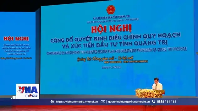 Công bố Quyết định điều chỉnh quy hoạch tỉnh Quảng Trị