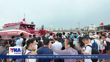 Đặc khu Cô Tô bố trí 10 chuyến tàu đưa du khách trở về đất liền