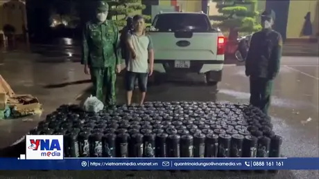 Quảng Ninh: Bắt giữ đối tượng vận chuyển trái phép 200 bình khí cười