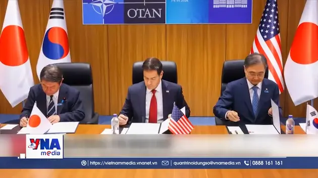 Mỹ - Nhật – Hàn ký bản ghi nhớ hợp tác mới