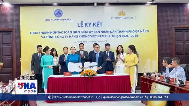 Đà Nẵng và Vietnam Airlines mở rộng hợp tác giai đoạn 2026 - 2030