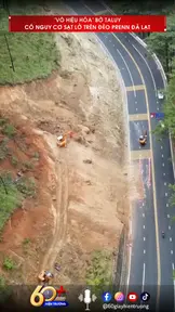 “Vô hiệu hóa” bờ taluy có nguy cơ sạt lở trên đèo Prenn Đà Lạt