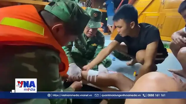 Nghệ An: Kịp thời cứu nạn ngư dân bị tai nạn trên biển